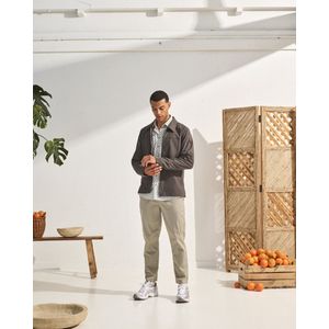 No Excess - Broek - Garment Dyed - Smoke - Met Stretch