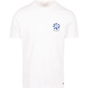 No Excess Mannen T-Shirt Met Lotusbloemontwerp - Comfort En Elegante Stijl Wit XXXL