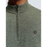 No Excess Mannen Pullover Met Halve Rits Grijs
