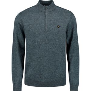 No Excess Mannen Pullover Met Halve Rits Blauw