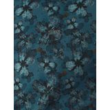 No Excess Mannen T-Shirt Met Bloemenprint Voor Stijlvolle Casual Looks Blauw