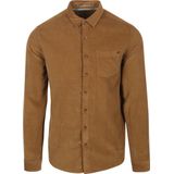 No Excess Mannen Corduroy Overhemd - Stijlvol En Comfortabel Khaki