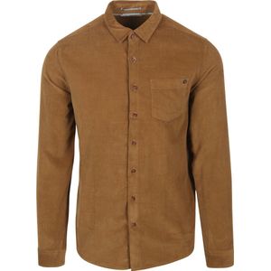 No Excess Mannen Corduroy Overhemd - Stijlvol En Comfortabel Khaki
