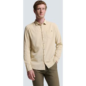 No Excess - Corduroy Overhemd - Groen - Katoen - Met Borstzak