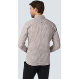 No Excess Mannen Overhemd Met Grafisch Patroon - Stijlvol Voor De Winter Wit XXXL