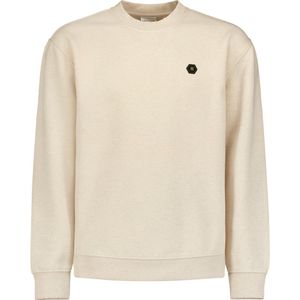 No Excess Mannen Sweater Met Backprint Donker Beige