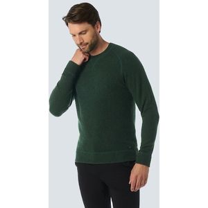 Gemêleerde wollen trui met ronde hals: Tijdloos comfort en elegantie