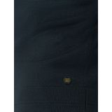No Excess Mannen Polo Pullover Met Halve Rits Nacht Blauw