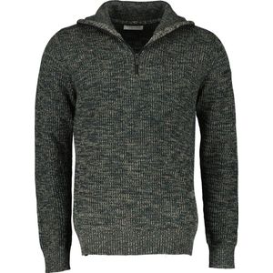 No Excess Mannen Pullover Met Hoge Hals Donkergroen