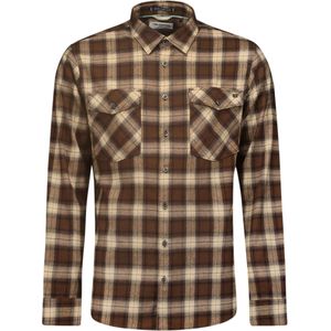 No Excess - Check - Overhemd - Bruin - Lange Mouwen