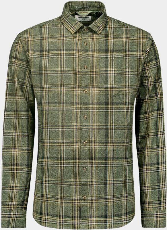 No Excess - Overhemd - Groen - Katoen - Regular Fit