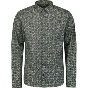 No Excess - Casual Overhemd - Groen - Katoen/Elastaan