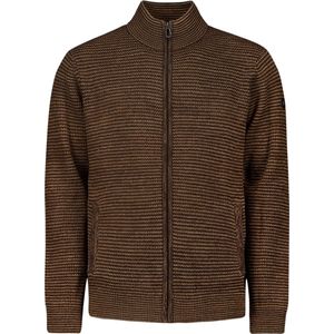 No Excess Mannen Jacquard Vest Bruin