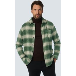 NO EXCESS Langarmshirt, Overshirt im Karo-Design