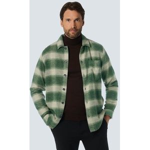 No Excess - Geruite Overshirt - Groen - Katoen