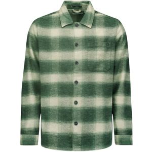 No Excess - Overhemd - Groen Dessin - 90% Katoen 10% Polyester