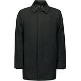 No Excess - Mid-Lengte Jas - Wolmix - Zwart