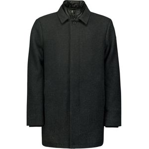 No Excess - Mid-Lengte Jas - Wolmix - Zwart