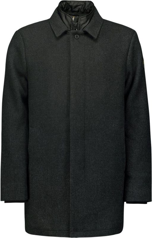 No Excess - Mid-Lengte Jas - Wolmix - Zwart