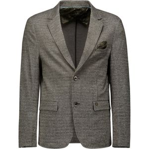 No Excess Mannen Jersey Blazer Met Stretch Zwart 50