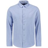 No Excess - Timeless Basics - Overhemd - Blauw - Piqué - Comfortabel