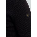 NO EXCESS Rollkragenpullover »No Excess Jacquard-Pullover mit halbem Reißverschluss«