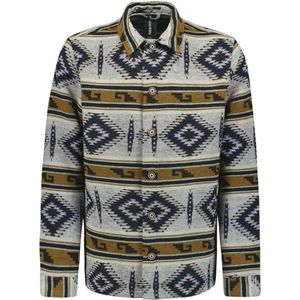 No Excess - Overshirt - Cement - Button Closure - Patroon