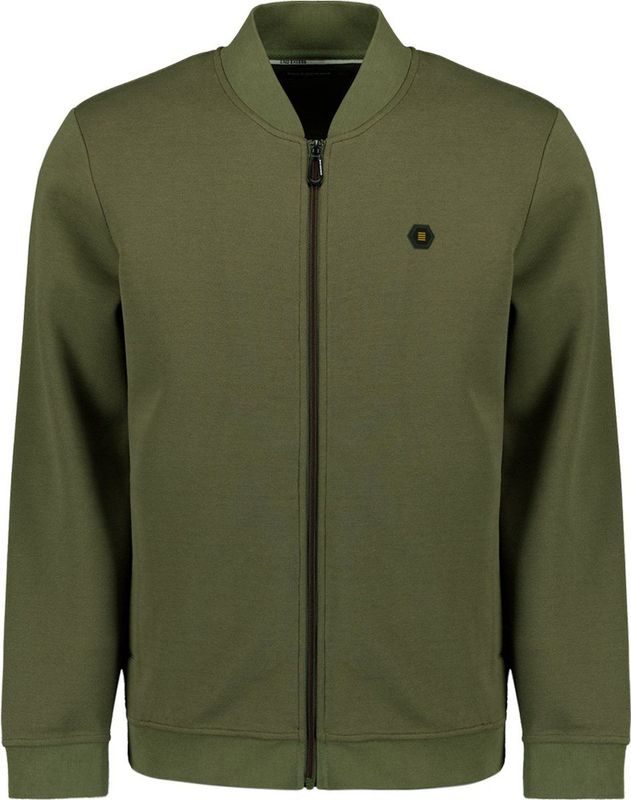 No Excess Mannen Timeless Basics Bomber Vest Donker Groen