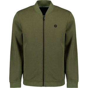 No Excess Mannen Timeless Basics Bomber Vest Donker Groen