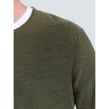 No Excess Mannen Timeless Basics Crew Sweater Donker Groen