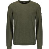 No Excess Mannen Timeless Basics Crew Sweater Donker Groen