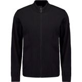 No Excess Mannen Timeless Basics Two-Tone Cardigan Zwart