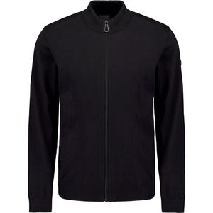 No Excess Mannen Timeless Basics Two-Tone Cardigan Zwart