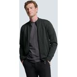 No Excess Mannen Timeless Basics Two-Tone Cardigan Donker Grijs