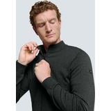 No Excess Mannen Timeless Basics Two-Tone Cardigan Donker Grijs