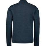 No Excess Mannen Timeless Basics Two-Tone Cardigan Donkerblauw