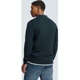 No Excess Mannen Timeless Basics Two-Tone Cardigan Donkerblauw