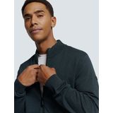 No Excess Mannen Timeless Basics Two-Tone Cardigan Donkerblauw