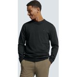 No Excess Mannen Timeless Basics Two-Tone Sweater Donker Grijs