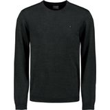 No Excess Mannen Timeless Basics Two-Tone Sweater Donker Grijs