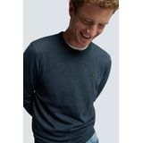 Gabbiano - Essential Knitted Sweater - Navy - Heren