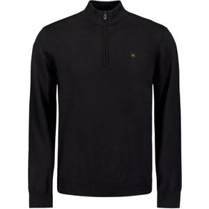 No Excess Mannen Timeless Basics Half-Zip Sweater Zwart