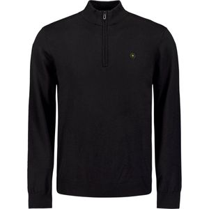 No Excess Mannen Timeless Basics Half-Zip Sweater Zwart