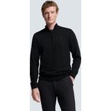 No Excess Mannen Timeless Basics Half-Zip Sweater Zwart