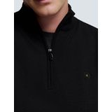 No Excess Mannen Timeless Basics Half-Zip Sweater Zwart