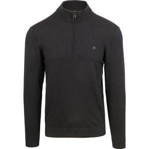 No Excess Mannen Stijlvol Winteroverhemd Met Dynamisch Allover Patroon Zwart