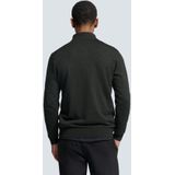 No Excess Mannen Timeless Basics Two-Tone Sweater Donker Grijs