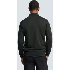 No Excess Mannen Timeless Basics Two-Tone Sweater Donker Grijs