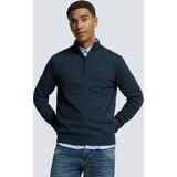 No Excess Mannen Timeless Basics Half-Zip Sweater Donkerblauw