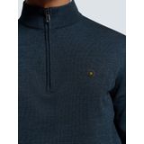 No Excess Mannen Timeless Basics Half-Zip Sweater Donkerblauw